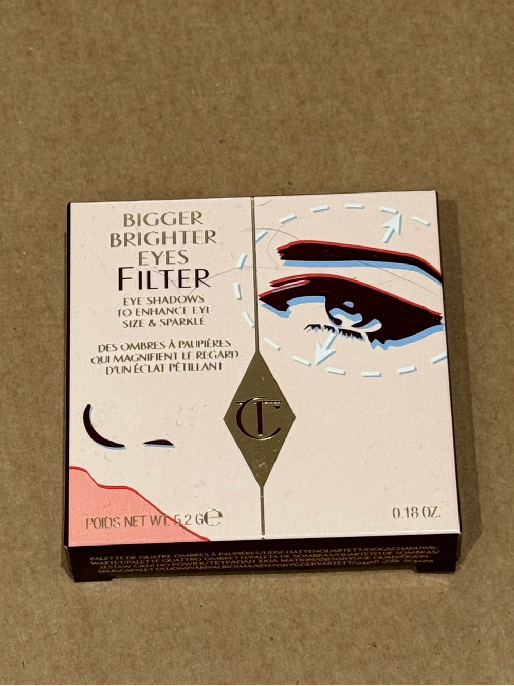 New Charlotte Tilbury Bigger Brighter Eyes Filter Exaggereyes Eye Shadow Palette